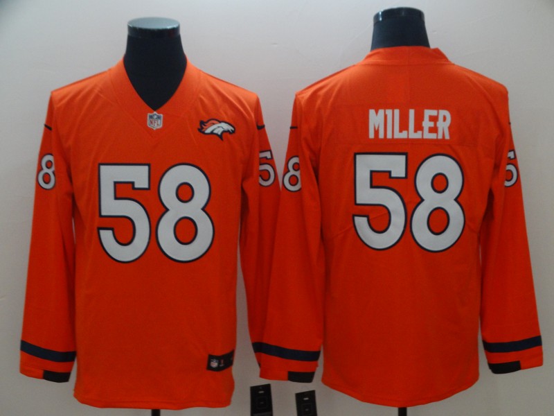Men's Denver Broncos Von Miller #58 Orange Alternate Jersey